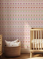 Papel de Parede Infantil - Cardigan Florido
